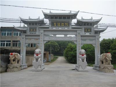 寺庙石雕牌楼 南京石牌坊设计 来图定制