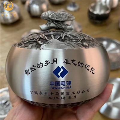 純錫十二生肖茶葉罐，公司客戶禮品，純錫工藝禮品定制廠家