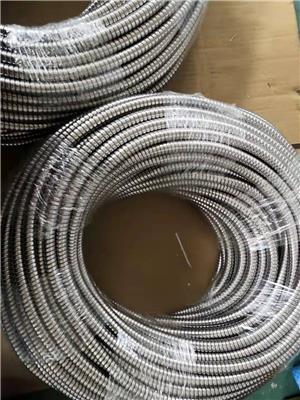 株洲生产双扣不锈钢穿线金属软管 Φ25规格双钩金属蛇皮管