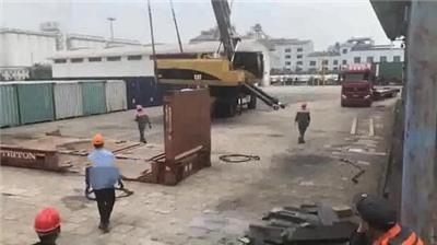 青岛港二手挖掘机进口报关基本手续清关代理公司