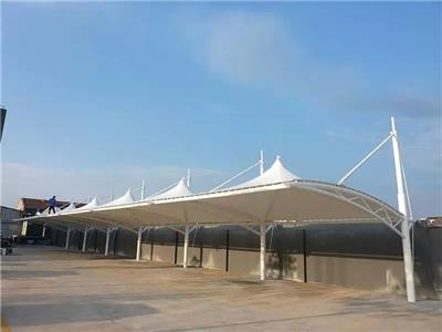 荆州膜结构电动车停车棚设计 接受定制 膜结构屋面