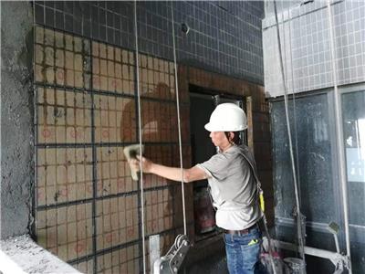 广州建筑物外墙拉毛粉刷、瓷片空鼓修复、防水补漏等高空作业
