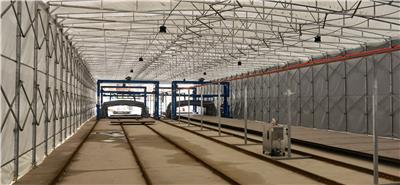 西安订做大型临时厂房雨篷 工厂仓库伸缩雨棚公司报价