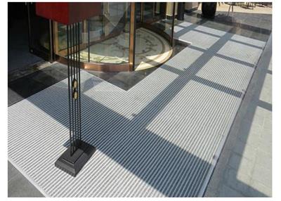 银行门口铝合金防尘地毯批发商 自贡铝合金防尘地毯安装方法 防尘地毯安装效果