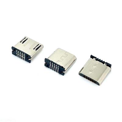 MICRO 5P立式贴片公头 带柱 可做背夹无线充插头
