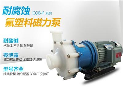 腾龙耐腐蚀CQB-F氟塑料化工用磁力泵耐酸碱化工泵