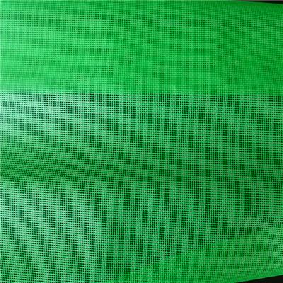 浙江厂家生产供应出口日本绿色和纱围裙网PVC网格布 浸塑网