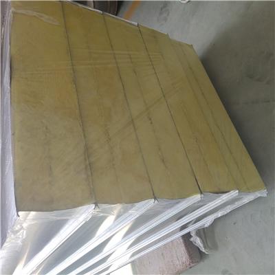 南通岩棉复合板厂家 大量现货批发20公分厚彩钢岩棉夹芯板