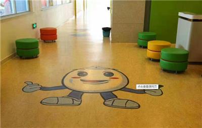 可定制图案PVC地胶 幼儿园课室地胶安装