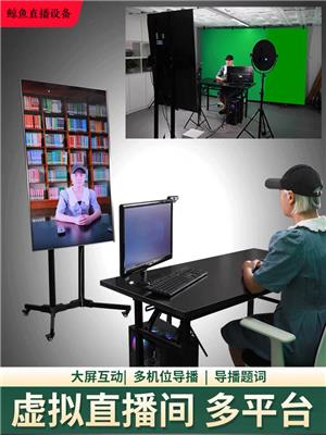 专业电脑直播设备全套虚拟直播间绿布背景抠像网红套装