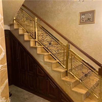 镀金铜楼梯护栏安装新方案 关于2021铜雕刻栏杆受欢迎款式