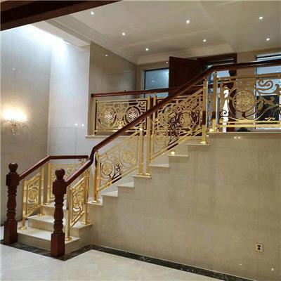 忻州 K金别墅铜楼梯设计 给家人的爱意变多了