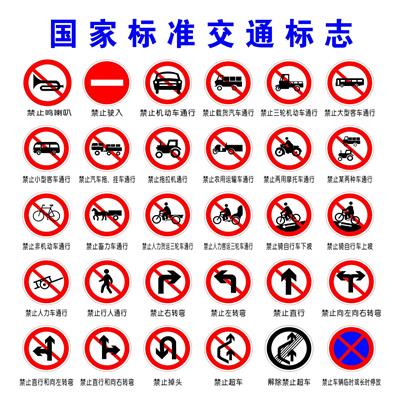 静宁乡村道路警示牌 村镇道路指示 交通禁令标志牌