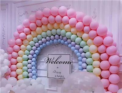 长垣求婚派对气球装饰流程 气球拱门 公司免费设计方案