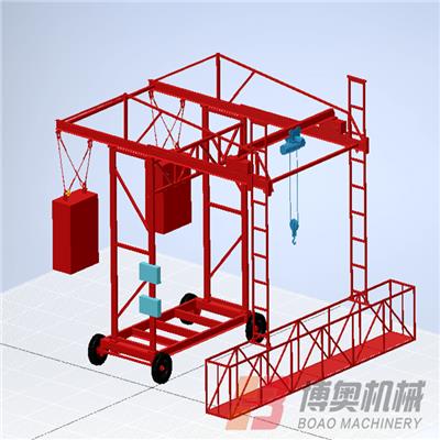 芜湖用于桥梁防撞墙模板安装的轻型移动台车