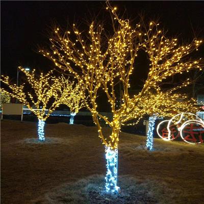 树木装饰灯带亮化树缠绕灯树木夜景亮化