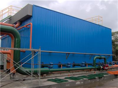 立源电厂项目使用碳钢防腐一体化净水设备供货，定制加工