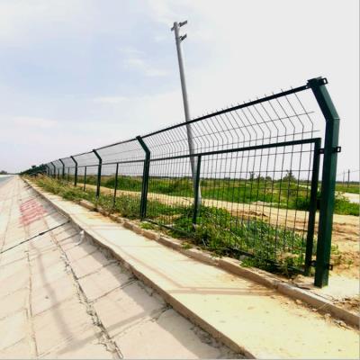 百瑞 墨绿色框架护栏网 水库安全护栏 道路边界隔离栅厂家直销