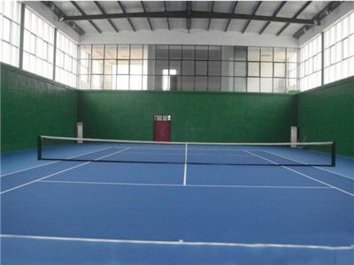 室球场场**准尺寸 创想城建网球场地面施工