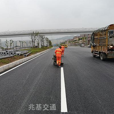 重庆马路热熔标线施工公司 小区学校工厂画线