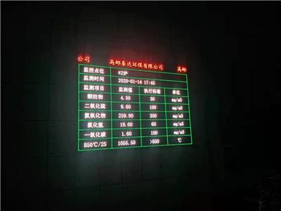 黄南环保公示LED屏厂家 数采仪对接显示屏
