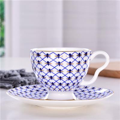 厂家唯奥定制骨瓷创意陶瓷下午茶商务礼品套装欧式咖啡杯碟