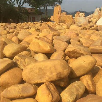 富佳石业吨位黄蜡石 黄蜡石绿化驳岸石 黄蜡石假山制作
