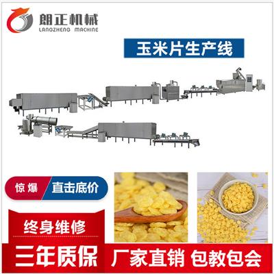 玉米片生产设备厂家-网红产品-早餐玉米片设备