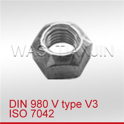 DIN980 金属锁紧螺母 全金属防松螺母