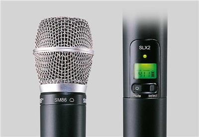 舒爾SHURE SLX2 SM86/ BETA87A 心形/心形電容麥克風 主唱與和聲話筒