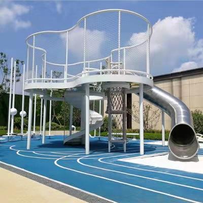 户外无动力游乐设备幼儿园大型设施室内外景区公园不锈钢滑梯定制