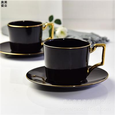 厂家批发创意骨质瓷咖啡杯 礼品陶瓷杯碟