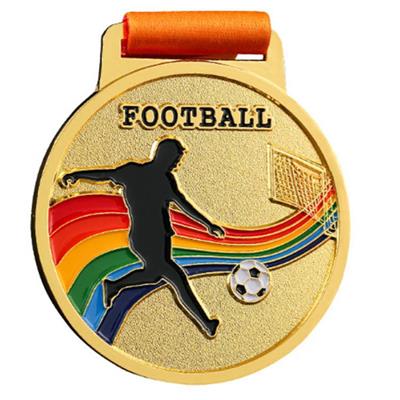 足球奖牌定制金属挂牌奖牌冠军杯荣誉奖牌制作体育纪念奖章