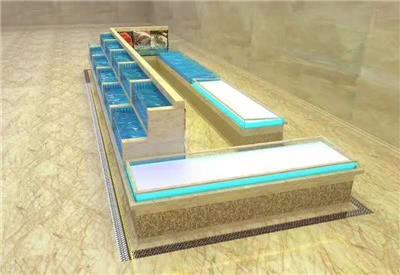 东莞移动海鲜池定做 上门设计超市海鲜池方案 东莞万江玻璃海鲜池安装