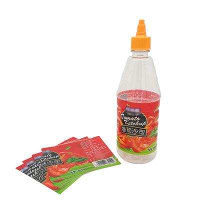 印刷番茄酱热收缩膜标签 新疆番茄酱包装标签 PET番茄酱收缩膜标签