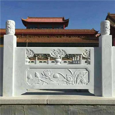寺庙护杆定做规格及样式石栏杆曲阳县聚隆园林雕塑