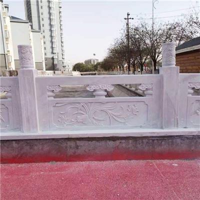 河道石栏杆-供应宝鸡市河道石护栏加工制作与安装-石隆石雕工艺厂