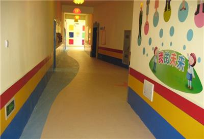 供应广东幼儿园室内课室PVC地板安装