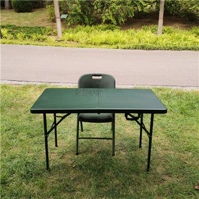 工厂直供户外便携式折叠桌 野营指挥作业桌 军绿色制式办公桌
