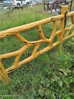山东德州供应仿木栏杆规格 水泥预制栏杆生产 多种样式可选