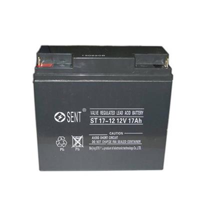 SENT森特蓄电池ST12V17AH铅酸免维护/阀控密封/UPS不间断电源