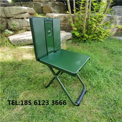 山东缔鑫多功能写字椅-折叠椅-军绿色作业椅 51x32x5.1cm 两用学习凳