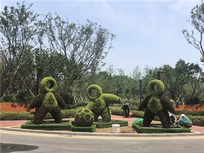 淮北杜集绿雕 垂直绿化墙 艺术节绿雕 来图定制