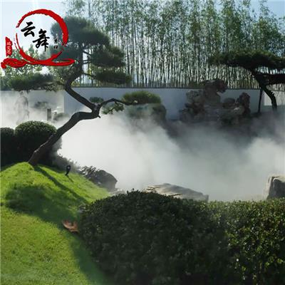 武汉小区人工造雾