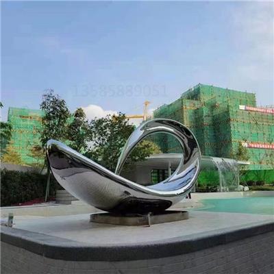 苏州园林造景不锈钢镜面抽象雕塑系列