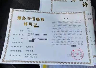 锦州申报人力资源服务许可证的资料