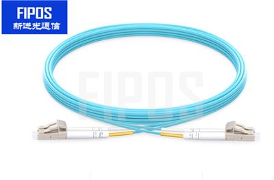 1m LC/UPC-LC/UPC万兆双工多模OM3光纤跳线-2.0mm PVC/LSZH