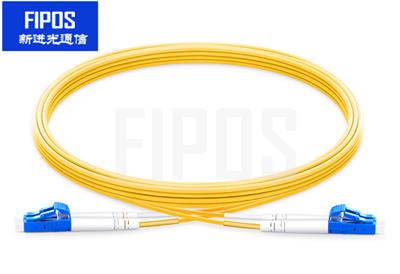 1m LC/UPC-LC/UPC双工单模OS2光纤跳线-2.0mm PVC/LSZH