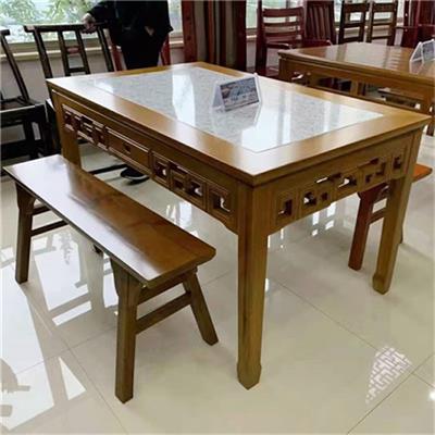 供应天门FH9川菜馆餐桌椅,实木桌面打理简单