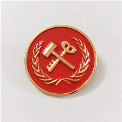 定制北京金屬徽章景區文創小禮品徽章雙層旋轉徽章定制